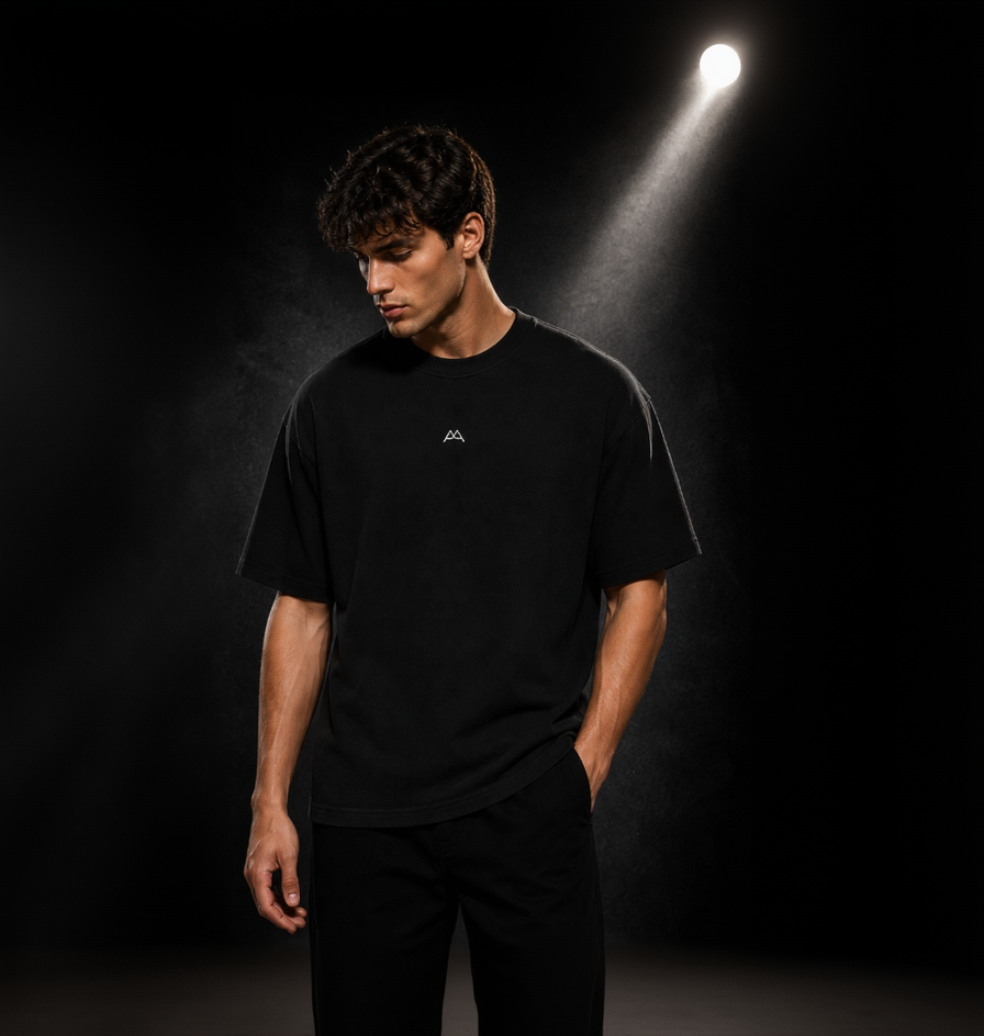 Premium Oversized Shirt - AA CORE - black