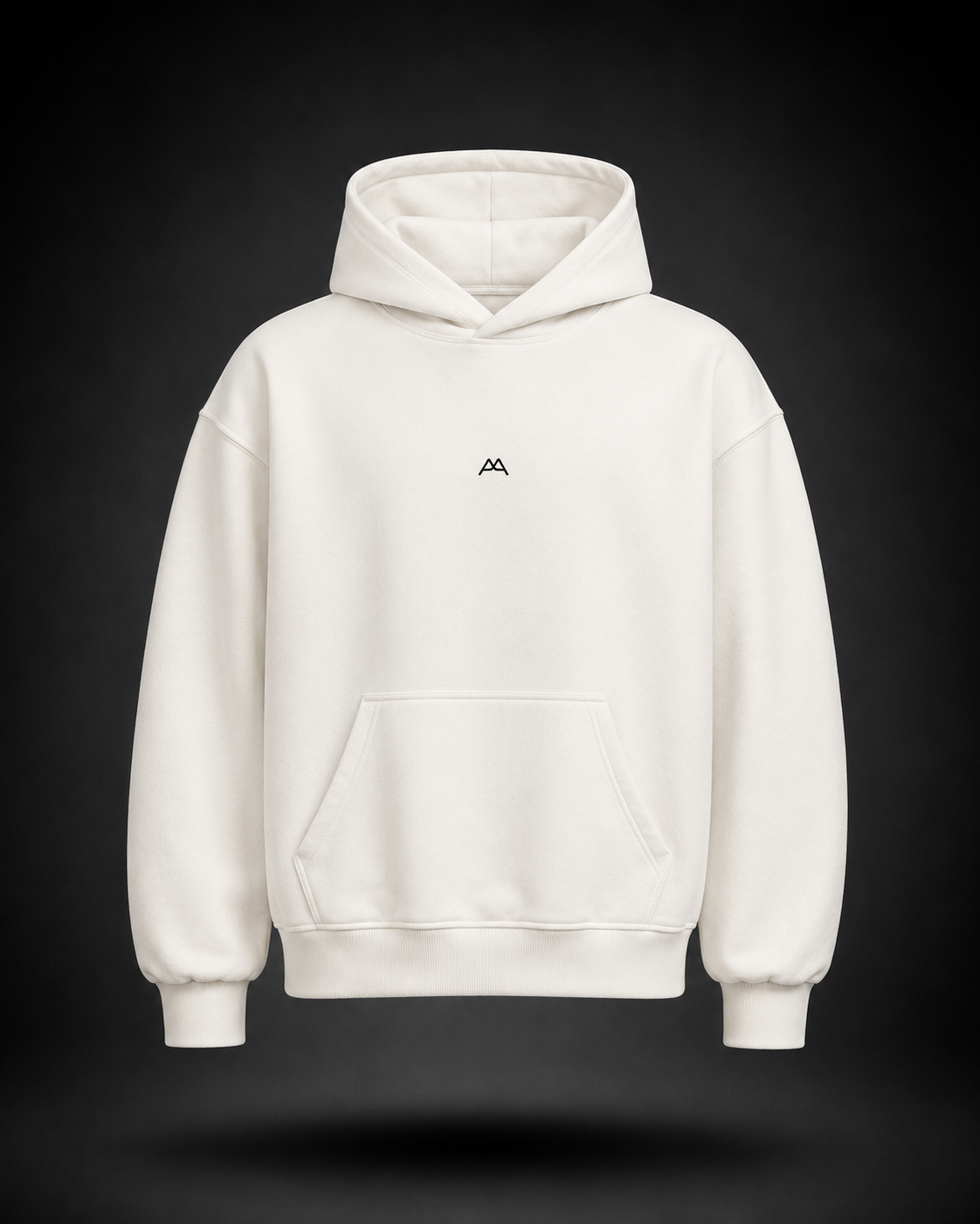 Premium Oversized Hoodie - AA CORE - clean white