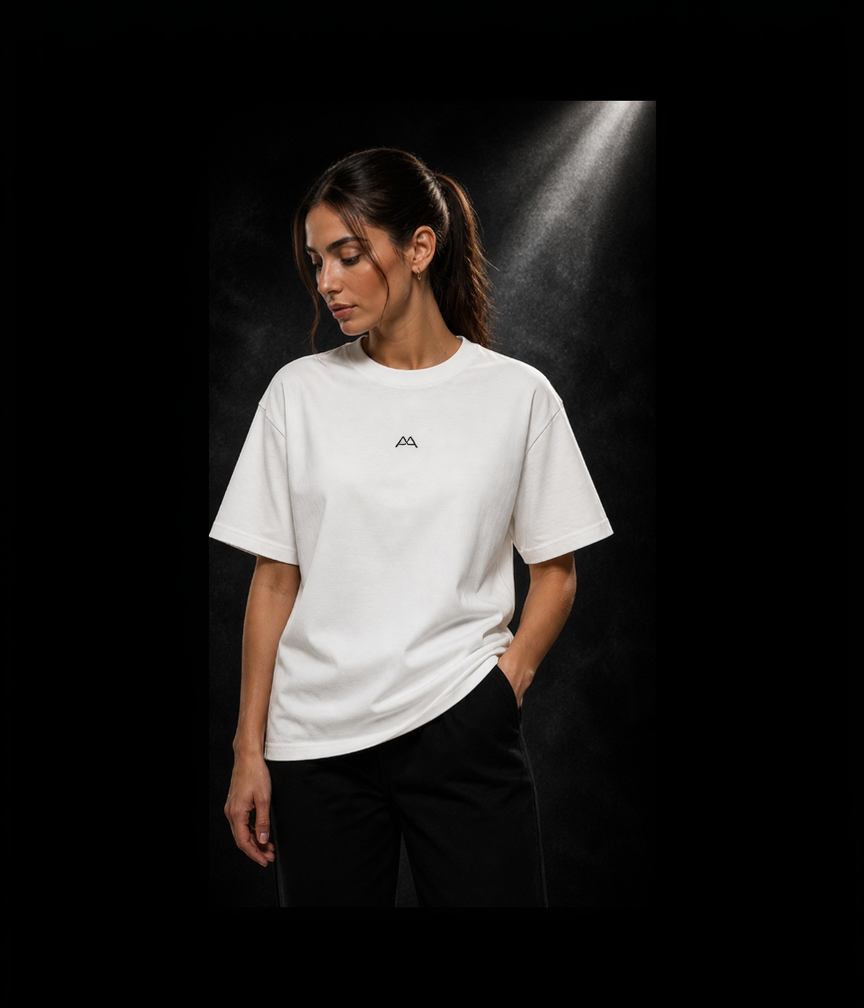 Premium Oversized Shirt - AA CORE - clean white