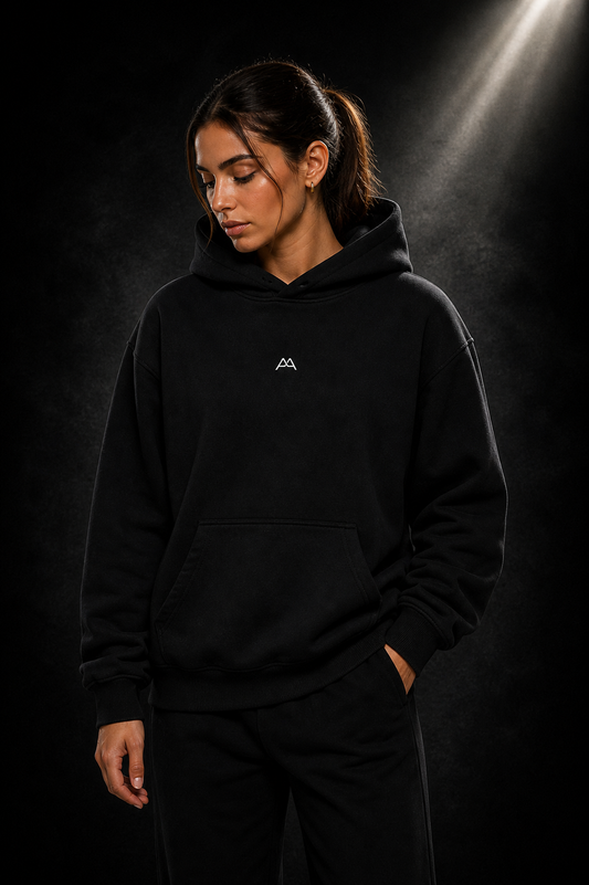Premium Oversized Hoodie - AA CORE - black