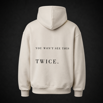 Premium Oversized Hoodie 'RARE' - cream
