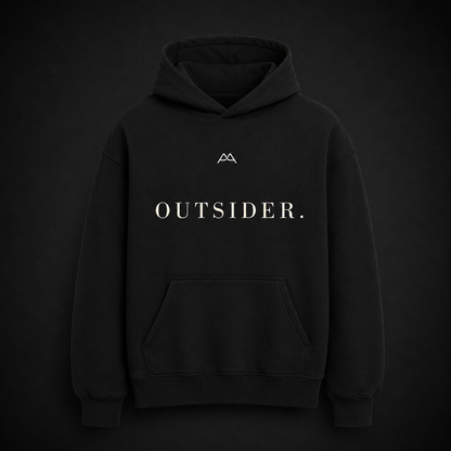 Premium Oversized Hoodie 'OUTSIDER' - black