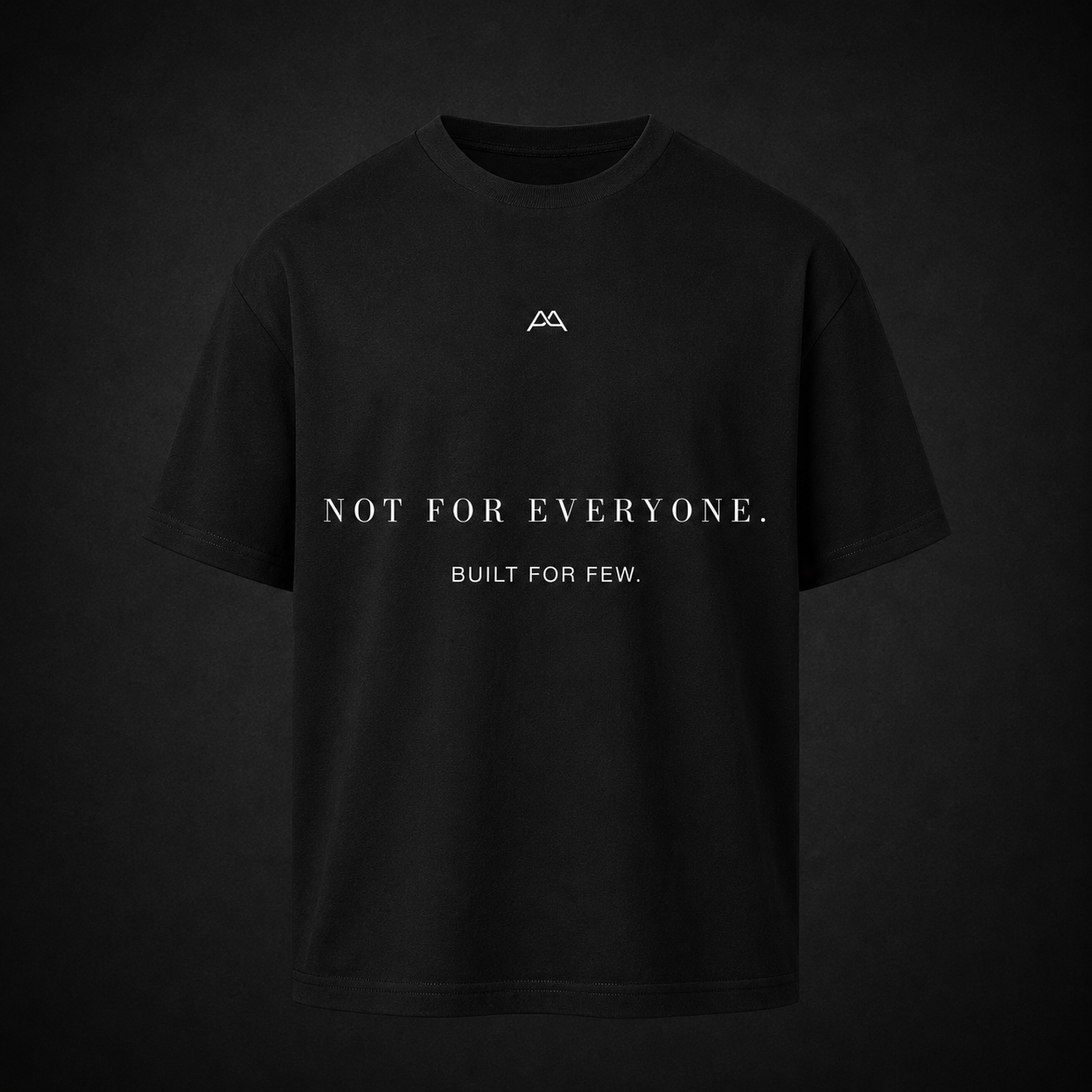 Premium Oversized Shirt 'NOT FOR EVERYONE' - black
