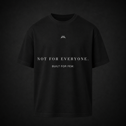 Premium Oversized Shirt 'NOT FOR EVERYONE' - black