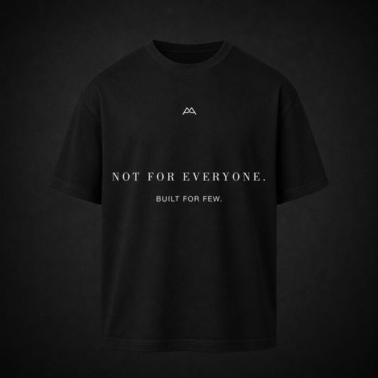 Premium Oversized Shirt 'NOT FOR EVERYONE' - black