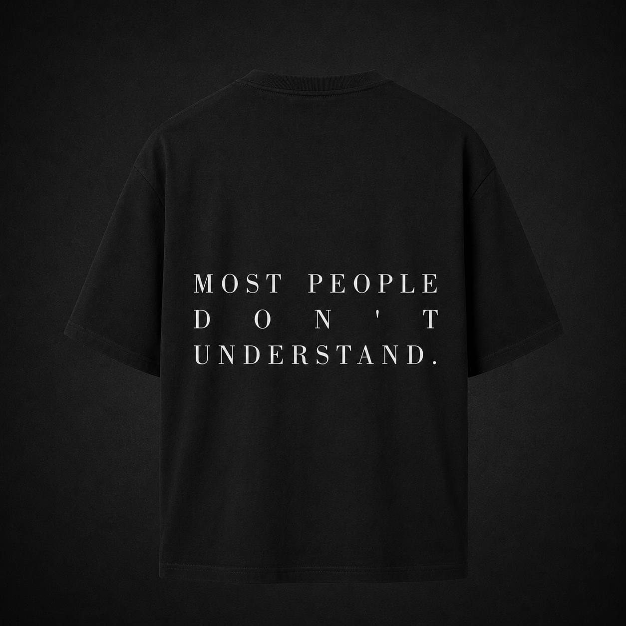 Premium Oversized Shirt 'NOT FOR EVERYONE' - black