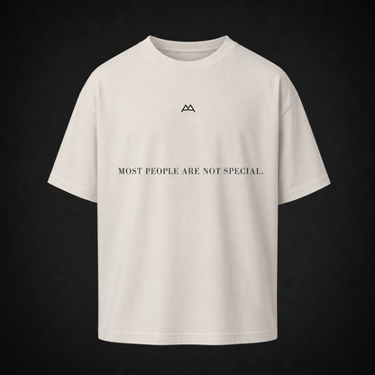 Premium Oversized Shirt 'NOTHING TO SAY' - cream