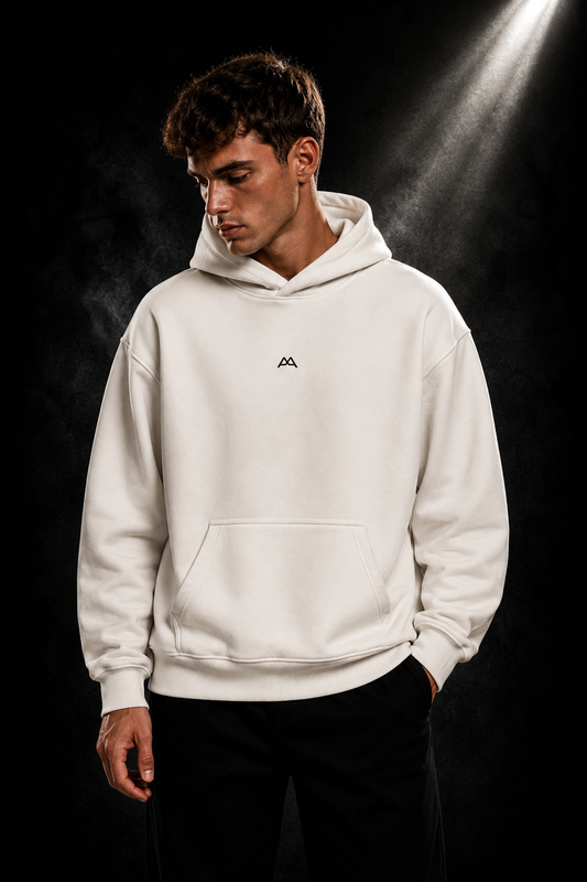 Premium Oversized Hoodie - AA CORE - cream